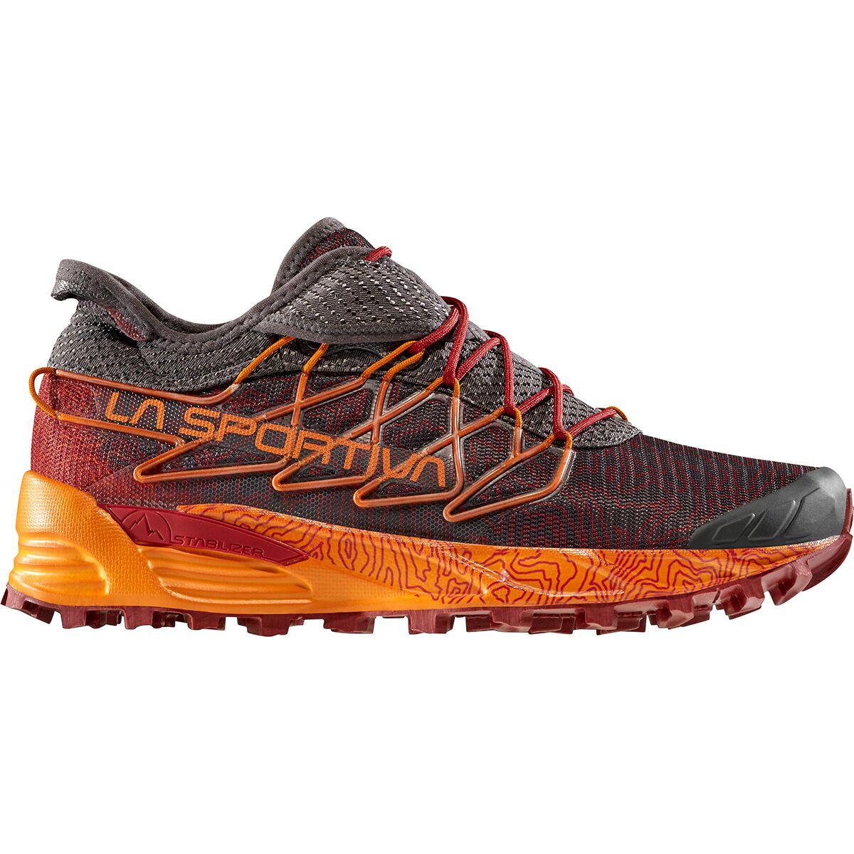 La Sportiva Men's Mutant Trail Running Shoe in Carbon / Hawaiian Sun - Size:
