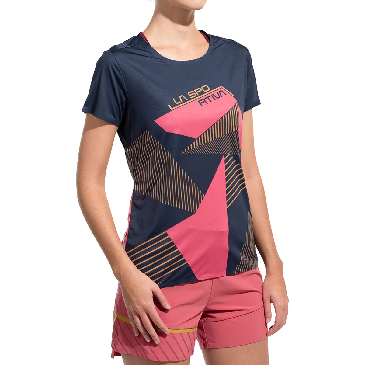 La Sportiva La Sportiva Women's Comp T-Shirt in Rosebay / Redwood - Size: Large - $35.40 at SteepandCheap.com