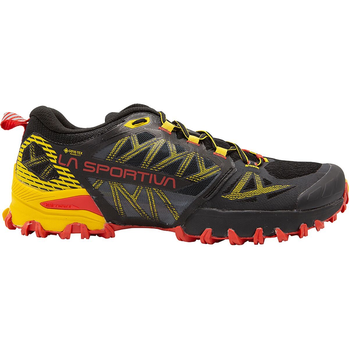 La Sportiva Men's Bushido III GTX Trail Running Shoe in Black / Yellow - Size: