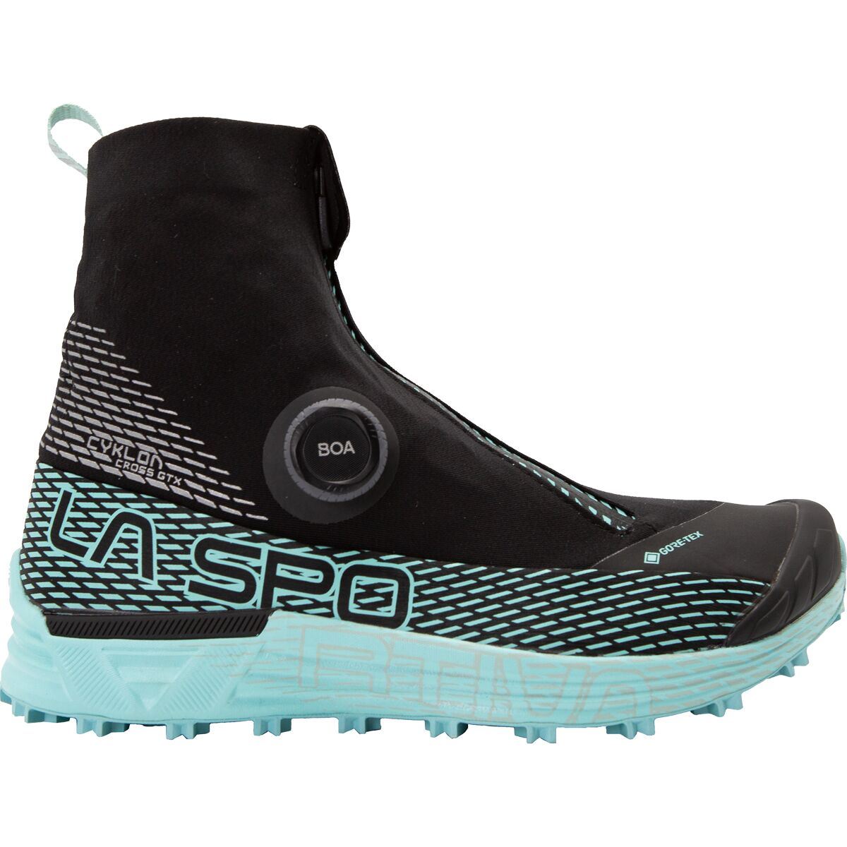 La Sportiva Women's Cyklon Cross GTX Trail Running Shoe in Black / Iceberg - Size: