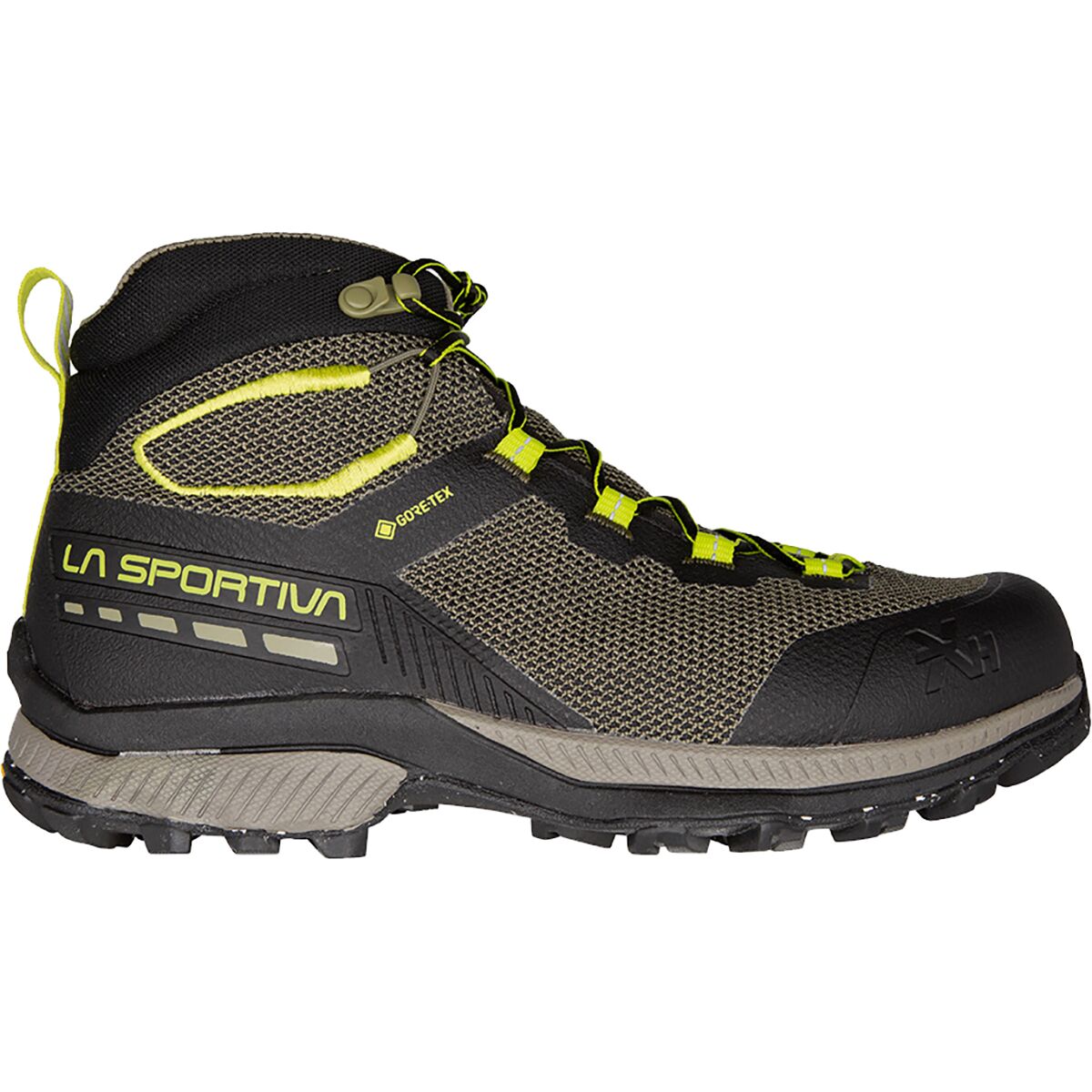 La Sportiva Men's TX Hike Mid GTX Hiking Boot in Black / Lime Punch - Size: