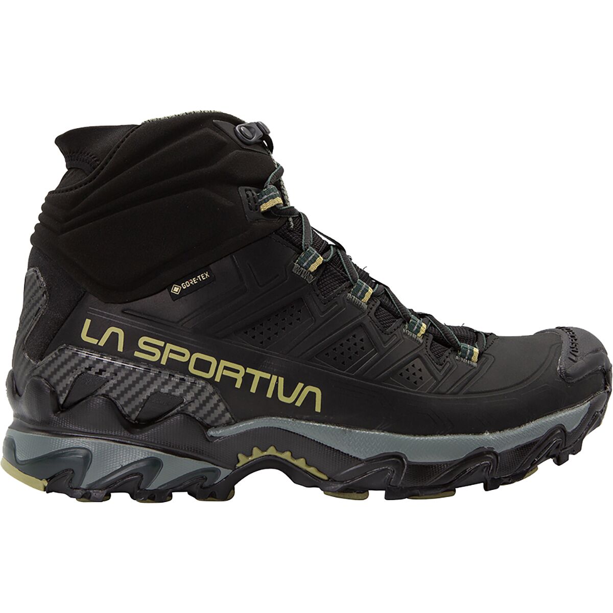 La Sportiva Men's Ultra Raptor II Mid Leather GTX Hiking Boot in Black / Cedar - Size: