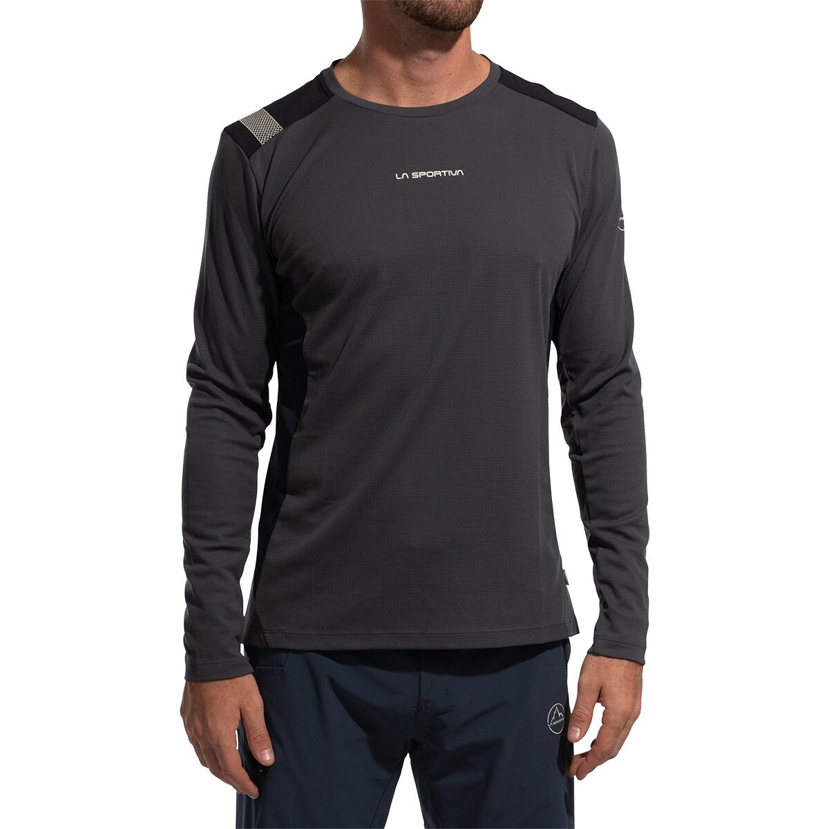 La Sportiva La Sportiva Men's Beyond Long-Sleeve Shirt in Onyx / Chalk - Size: Small - $53.40 at SteepandCheap.com