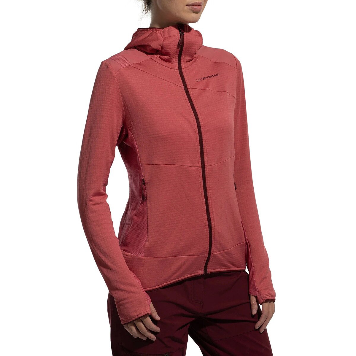 La Sportiva Women's Aequilibrium Thermal Hoodie in Rosebay / Redwood - Size: XS