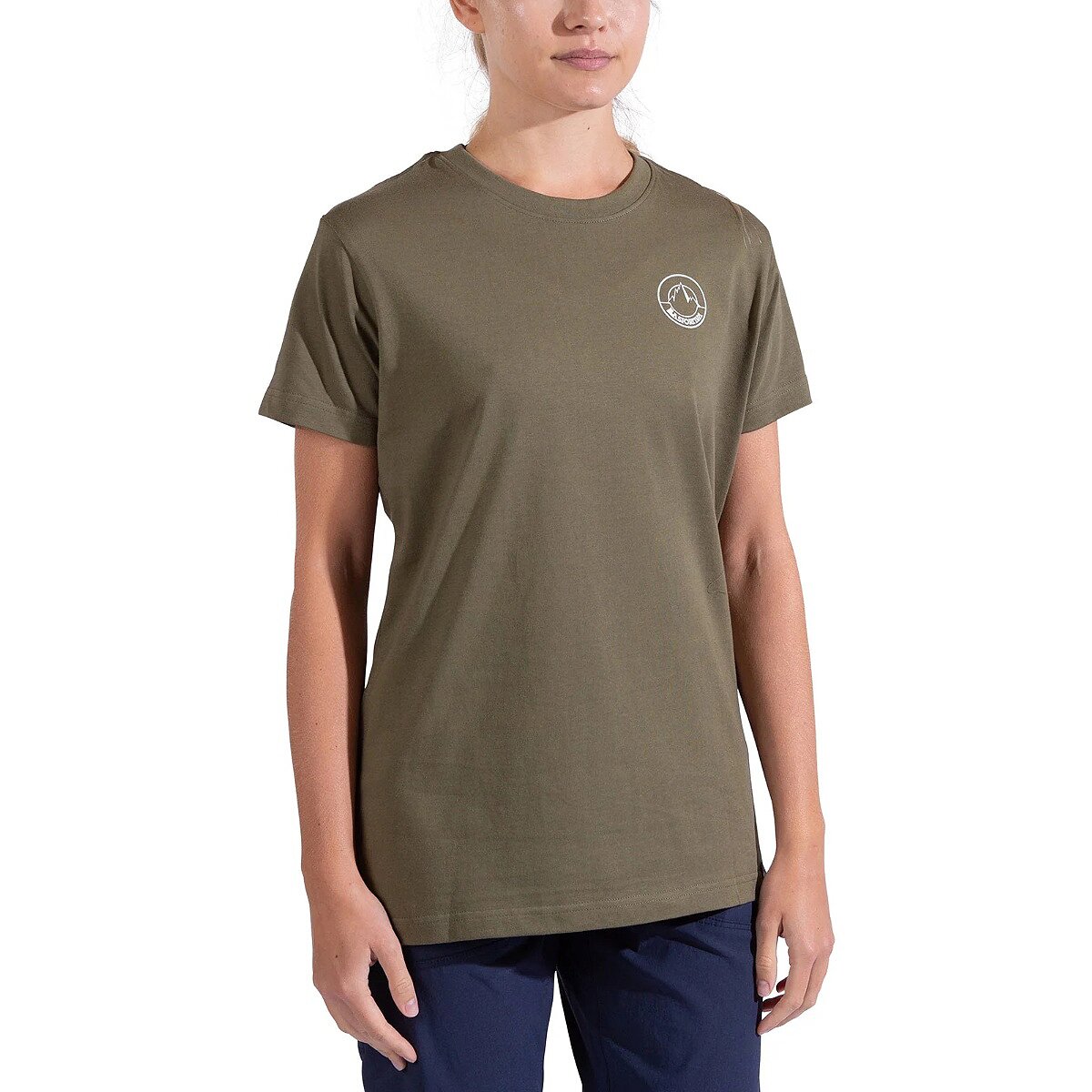 La Sportiva Women's Circle Logo T-Shirt in Cypress / Chalk - Size: XS