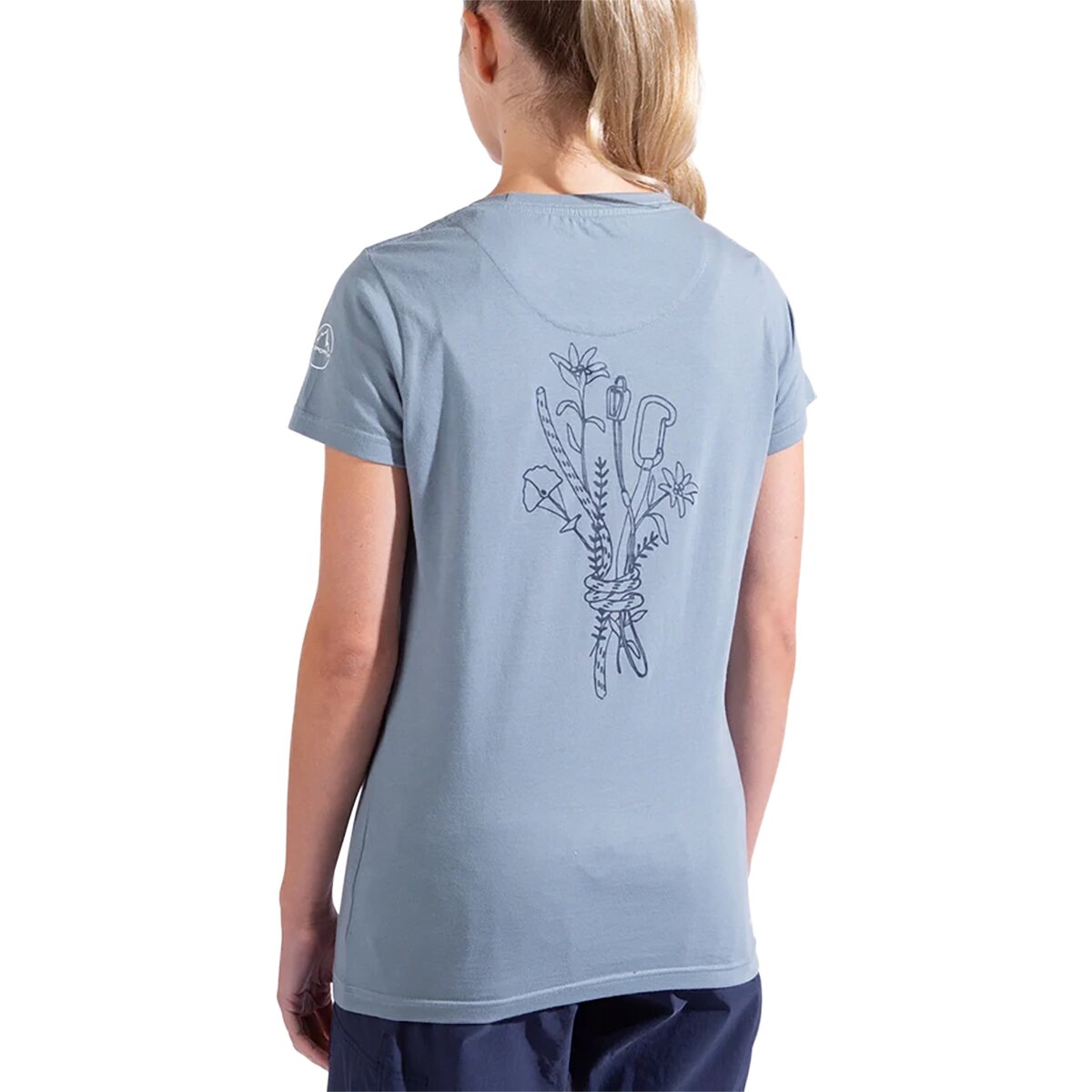 La Sportiva Women's Climb Flower T-Shirt in Night Sky - Size: XS