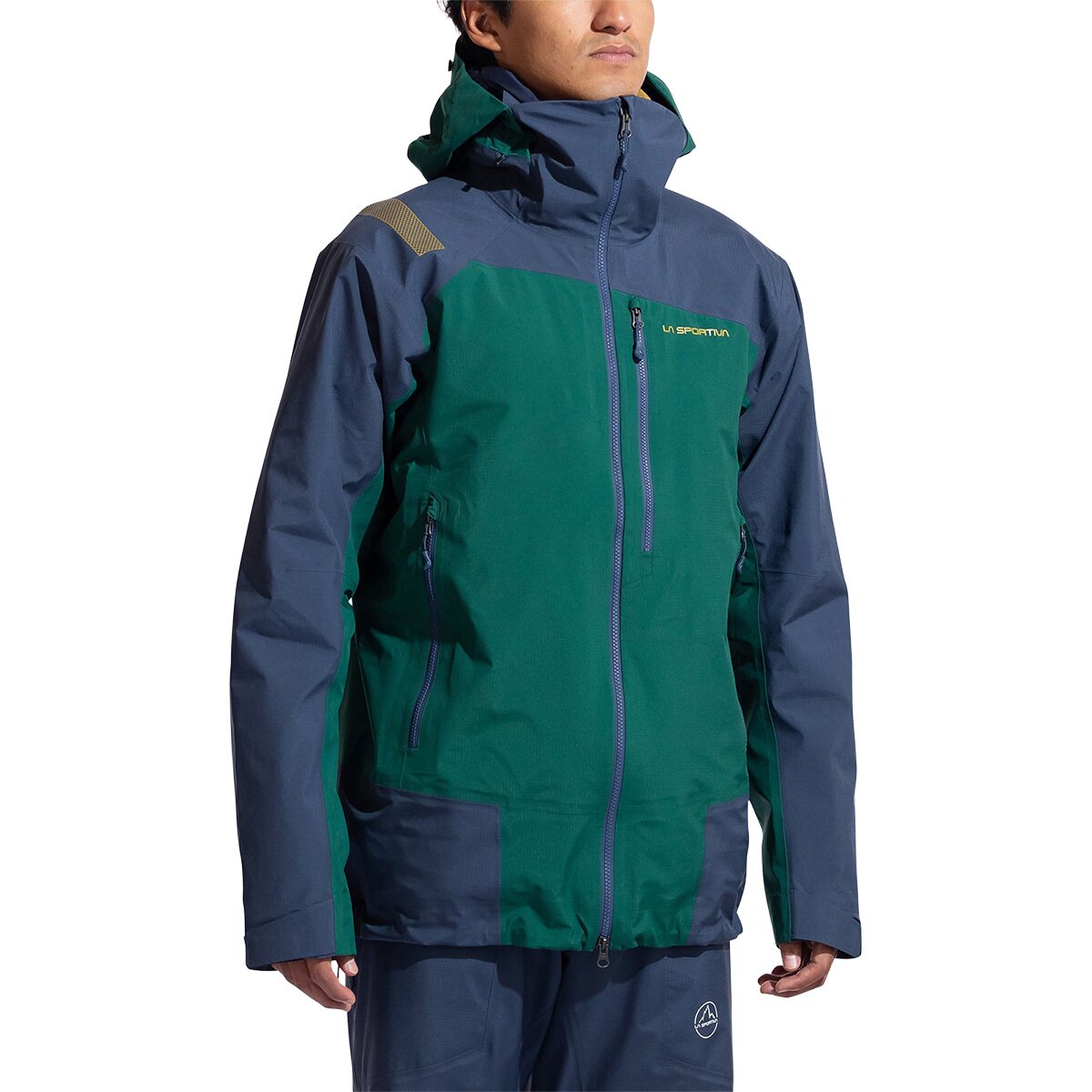 La Sportiva La Sportiva Men's Alpine Guide GTX Performance Jacket in Jungle / Night Sky - Size: Large - $384.30 at Steep and Cheap