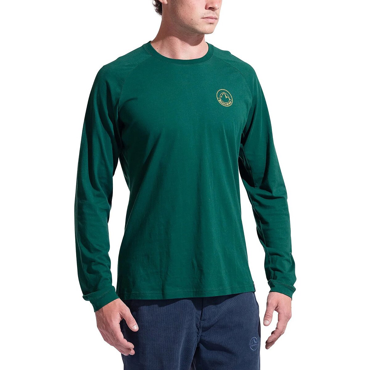 La Sportiva Men's Circle Logo Long-Sleeve Shirt in Jungle - Size: XL