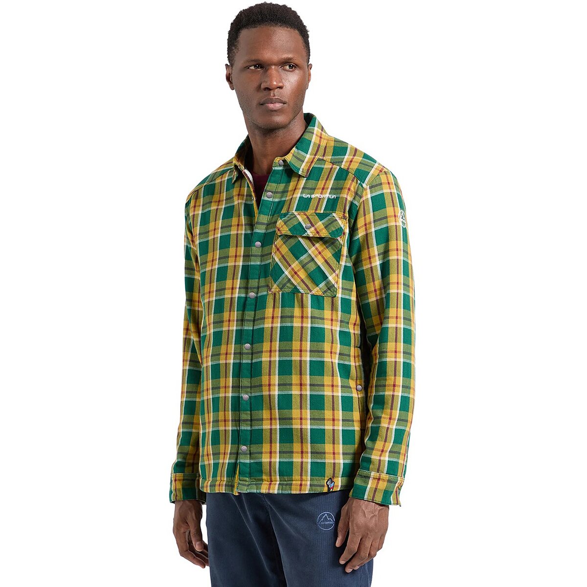 La Sportiva Rambler Lined Flannel Shirt - Men's in Jungle / Savana - Size: Small