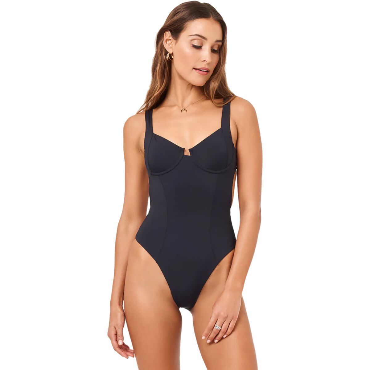 L Space Women's Kendal One-Piece Classic Swimsuit in Black - Size: XS