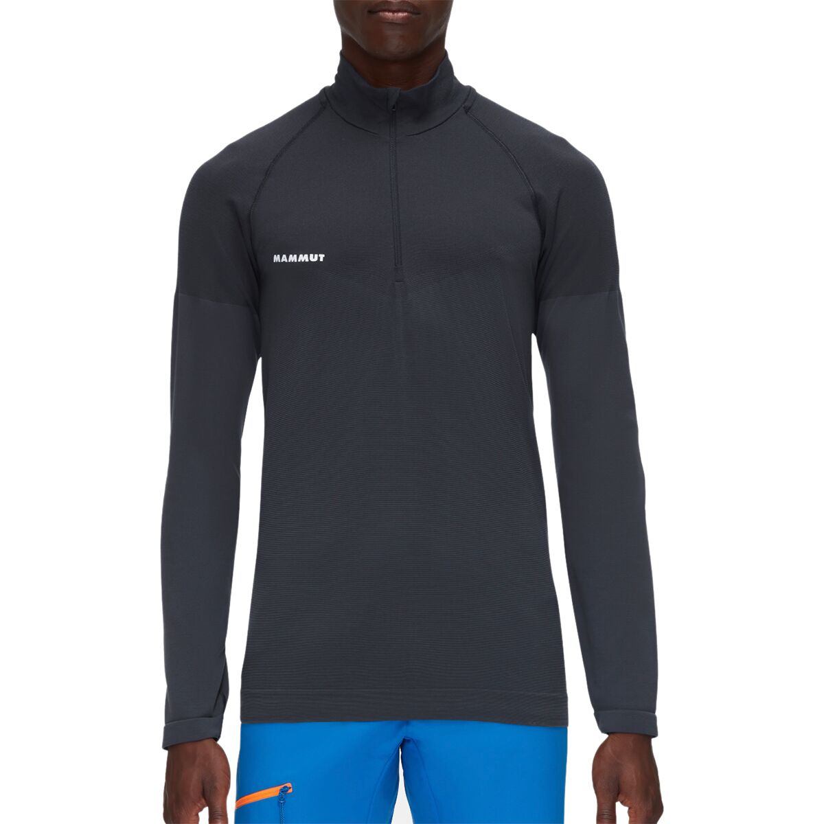 Mammut Men's Trift Half-Zip Long-Sleeve Top in Black - Size: XXL