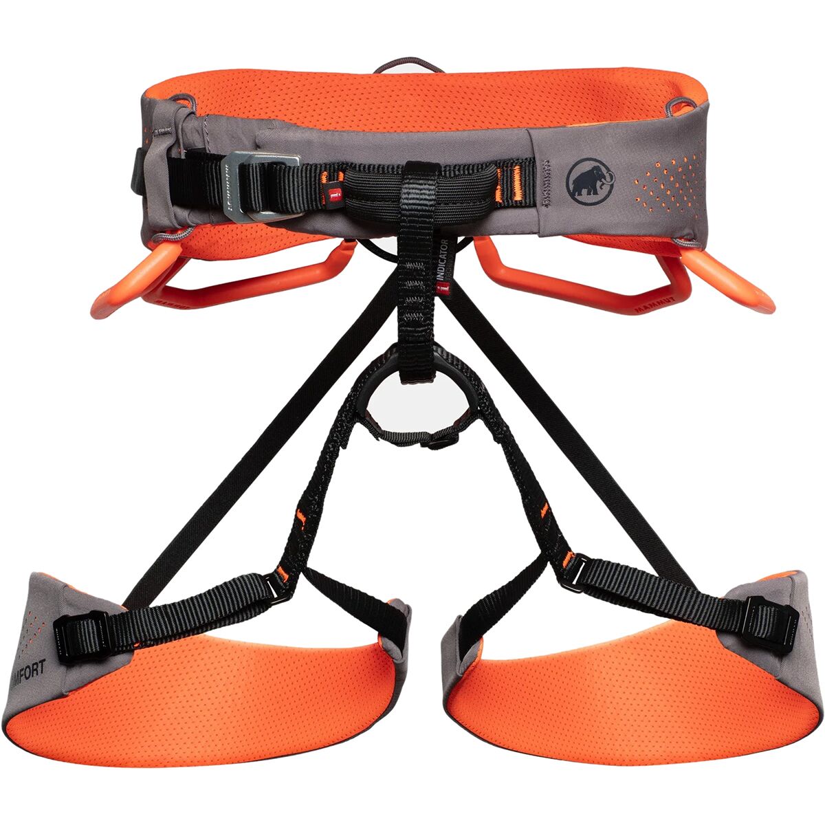 Mammut Women's Comfort Fast Adjust Harness in Shark / Safety Orange - Size: XS
