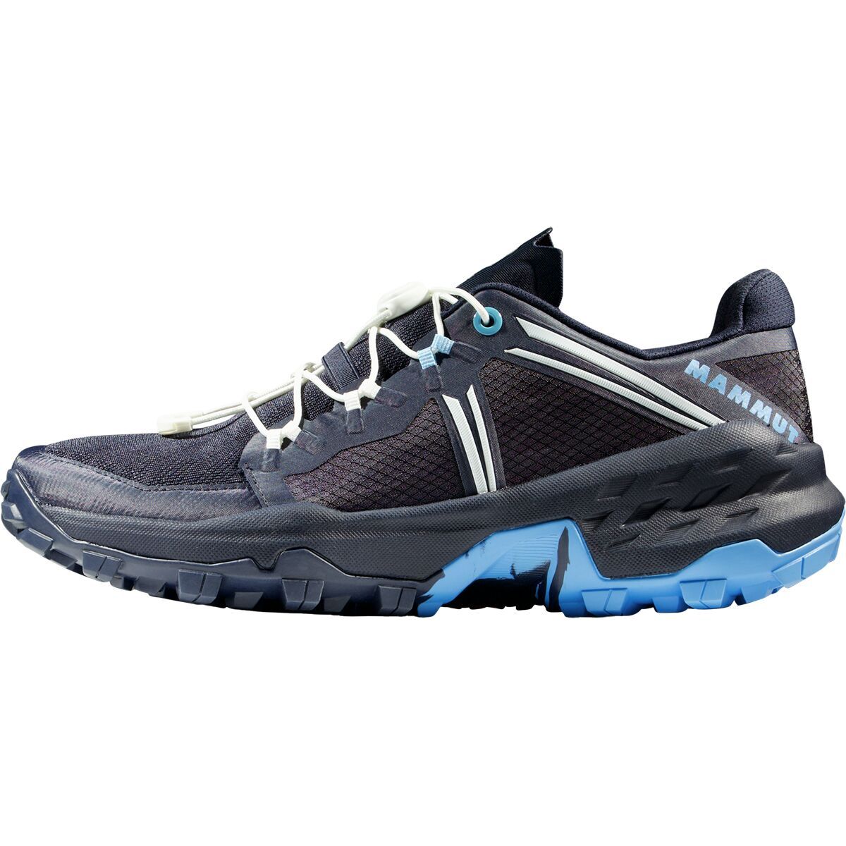 Mammut Women's Sertig Low Trail Running Shoe in Black / Neo Mint - Size: