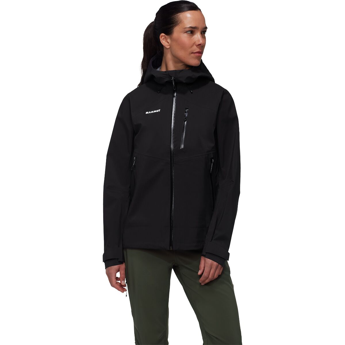 Mammut Women's Alto Guide HS Hooded Jacket in Black - Size: XS