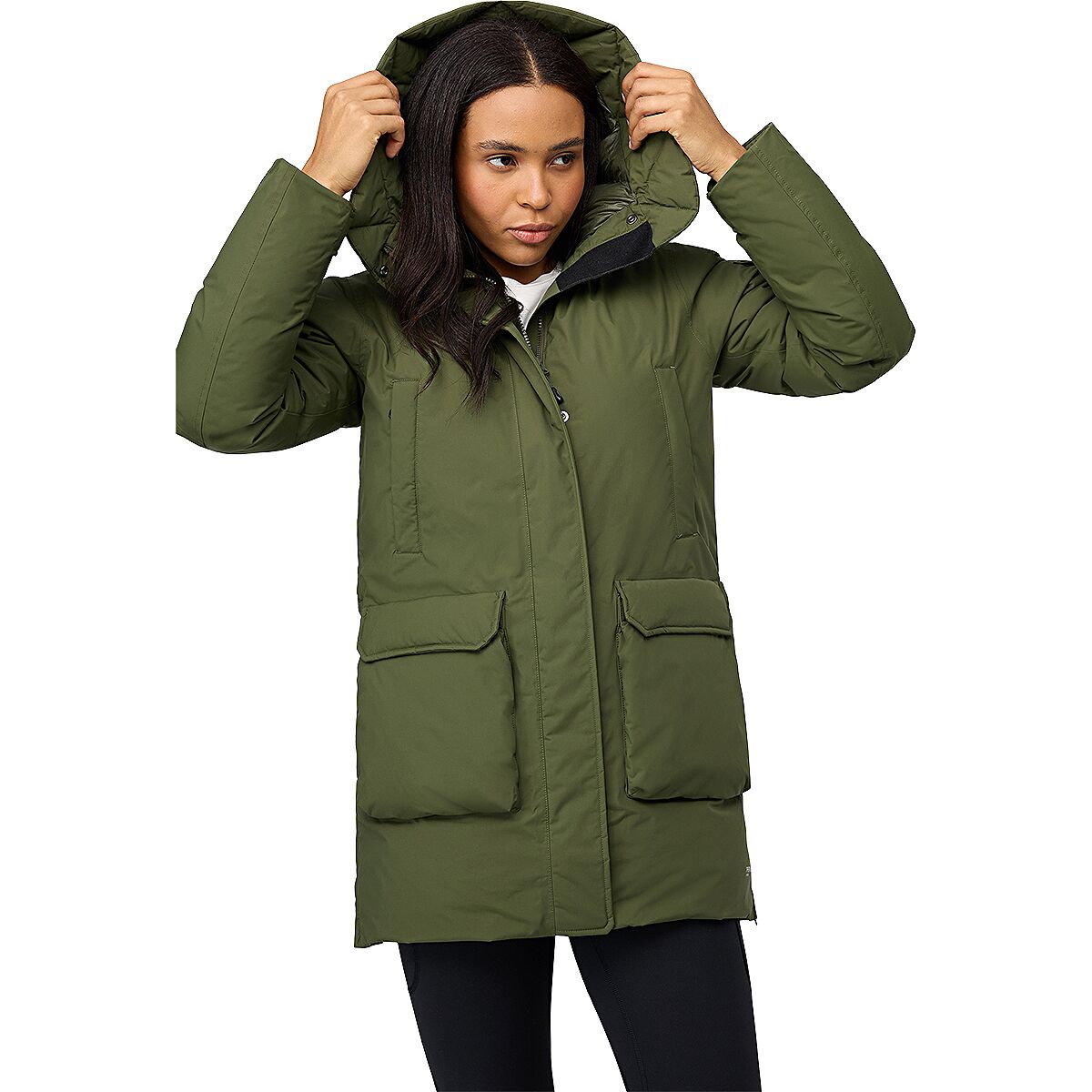 Mammut Mammut Women's Floeberg HS Thermo Hooded Coat in Dark Marsh - Size: Small - $299.40 at SteepandCheap.com