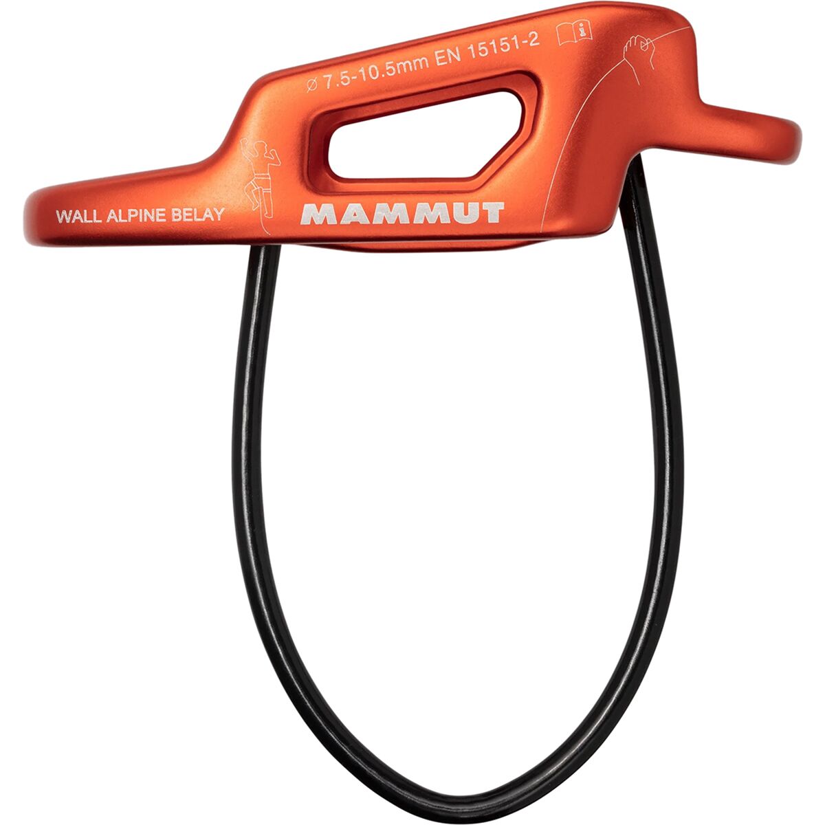 Mammut Wall Alpine Belay Device in Orange