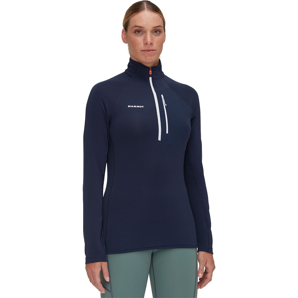 Mammut Women's Aenergy Light ML 1/2-Zip Pullover in Marine - Size: XS