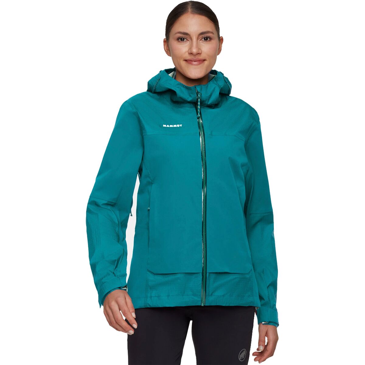 Mammut Women's Ducan Guide HS Hooded Jacket in Deep Teal - Size: XL