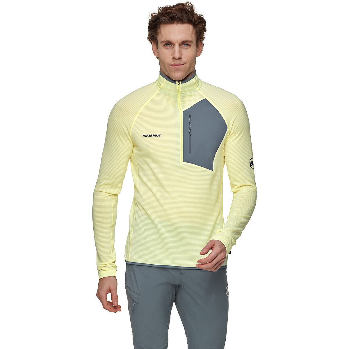 Mammut Mammut Men's Aenergy Light ML Half-Zip Pullover in Sulai / Strata - Size: XL - $77.35 at Steep and Cheap