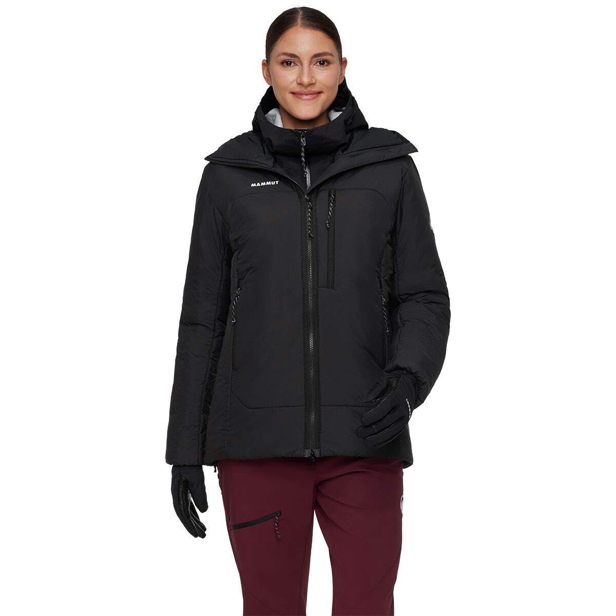 Mammut Mammut Women's Rime Pro Belay IN Hooded Jacket in Black - Size: XL - $170.55 at Steep and Cheap