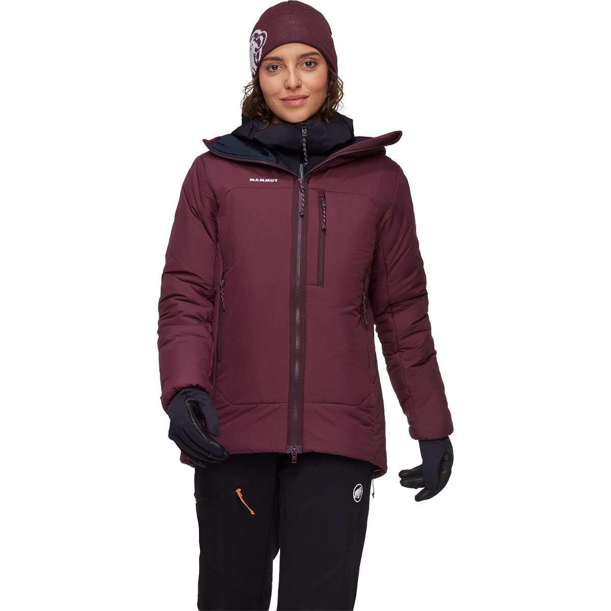 Mammut Mammut Women's Rime Pro Belay IN Hooded Jacket in Vin / Black - Size: XL - $227.40 at Steep and Cheap