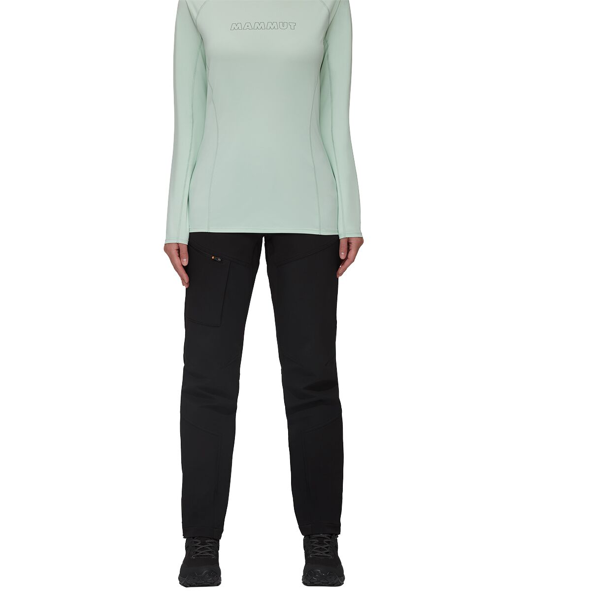 Mammut Women's Zinal Guide SO Hybrid Pant in Black - Size: 8/Regular