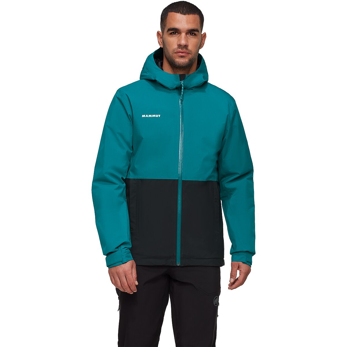 Mammut Mammut Men's Linard HS Thermo Hooded Jacket in Deep Teal / Black - Size: XXL - $165.00 at SteepandCheap.com