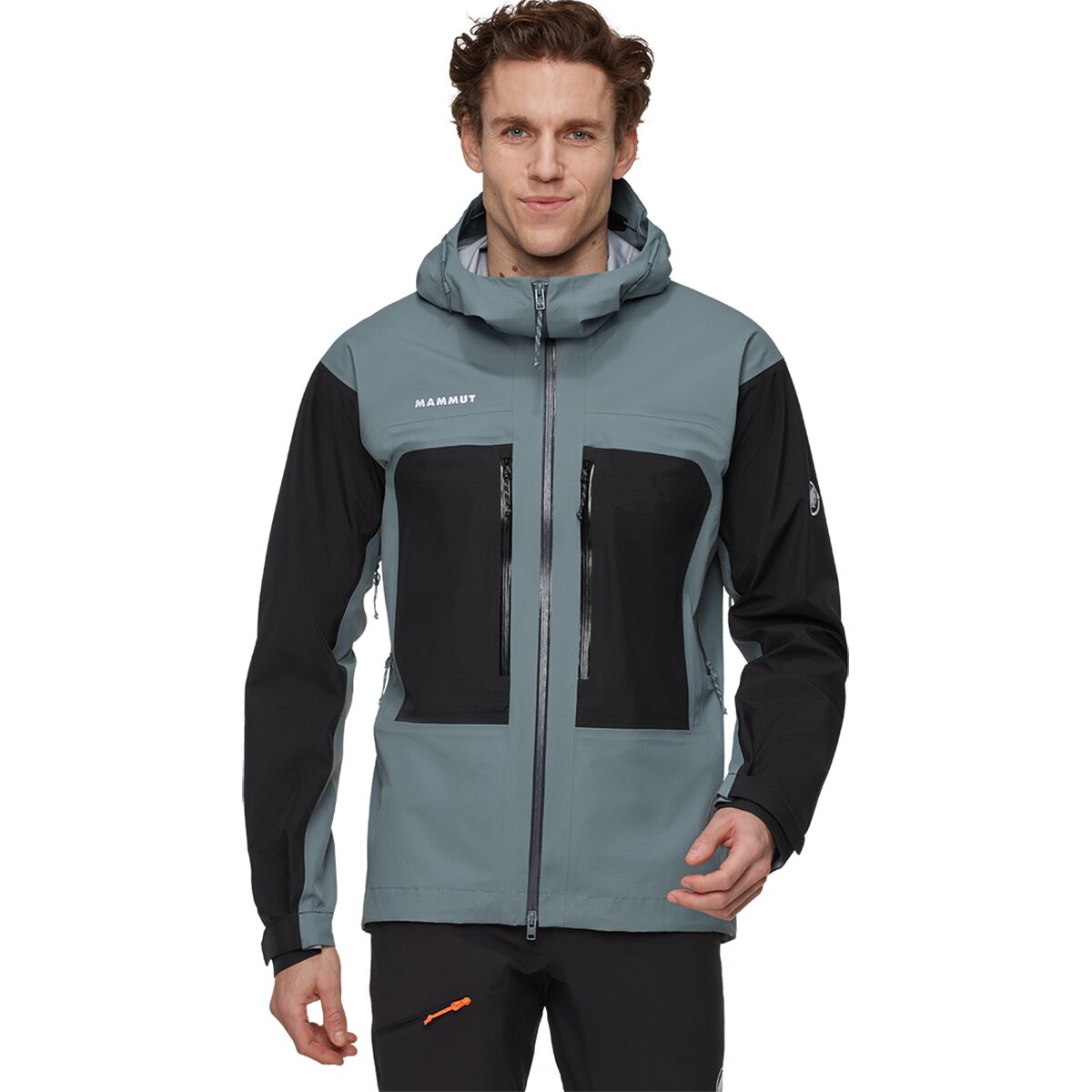 Mammut Mammut Men's Taiss HS Hooded Jacket in Strata / Black - Size: Large - $233.40 at SteepandCheap.com