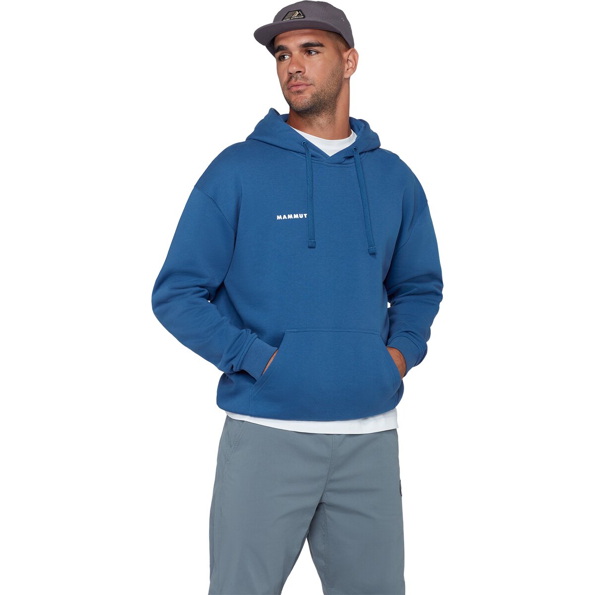 Mammut Mammut Men's Base ML Mini Logo Hoodie in Tschiel - Size: XL - $49.50 at SteepandCheap.com