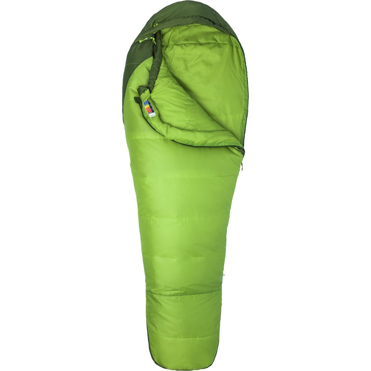 Marmot Trestles 30 Sleeping Bag: 30F Synthetic in Green Lichen / Greenland - Size: Regular/Right Zip