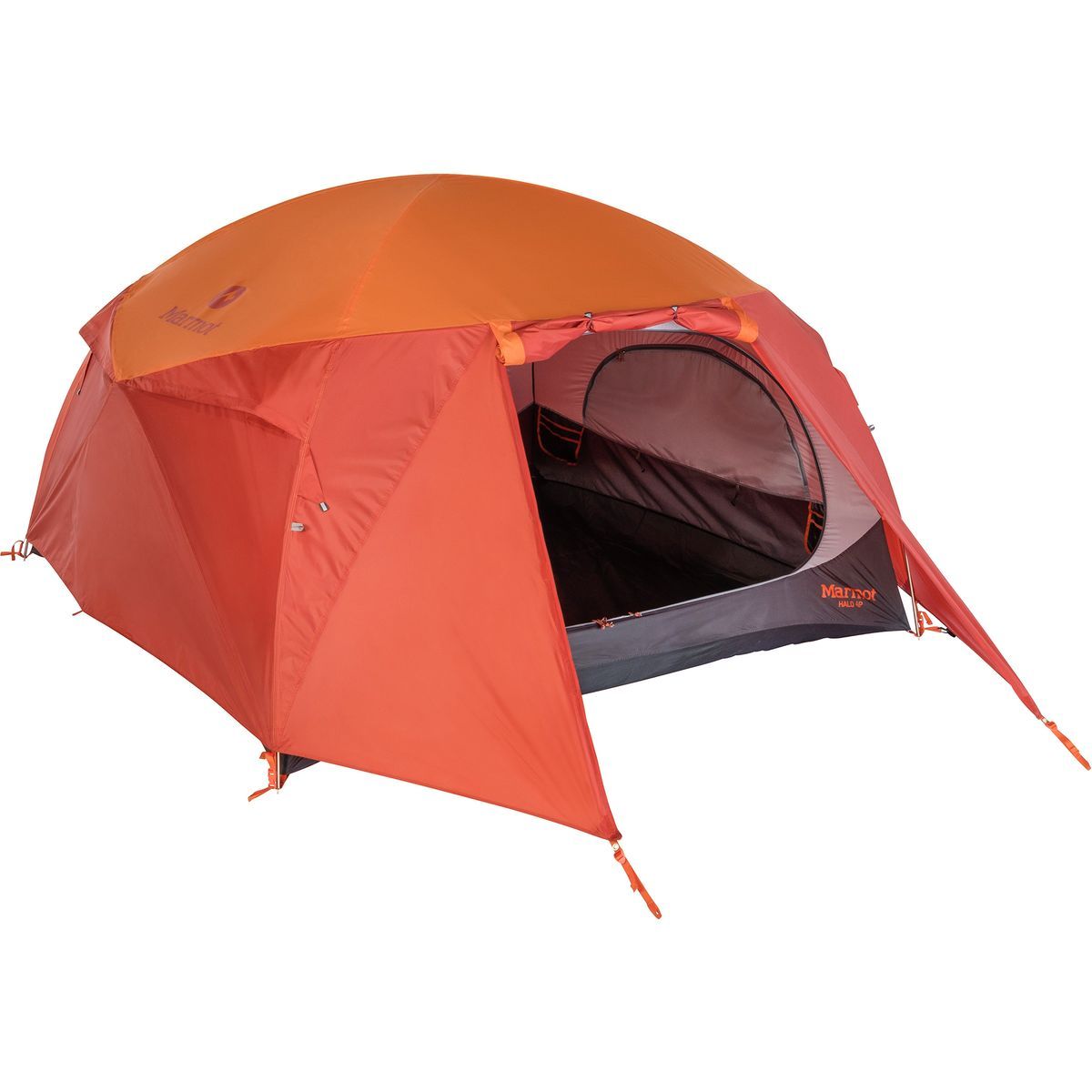 Marmot Halo Tent: 4-Person 3-Season in Tangelo / Rusted Orange