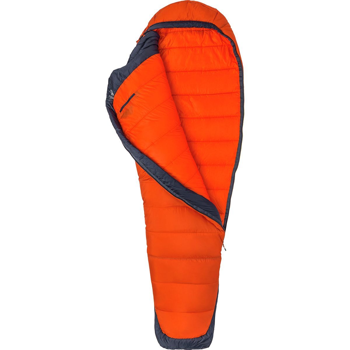 Marmot Trestles Elite Eco 0 Sleeping Bag: 0F Synthetic in Orange Haze / Dark Steel - Size: Long/Left Zip