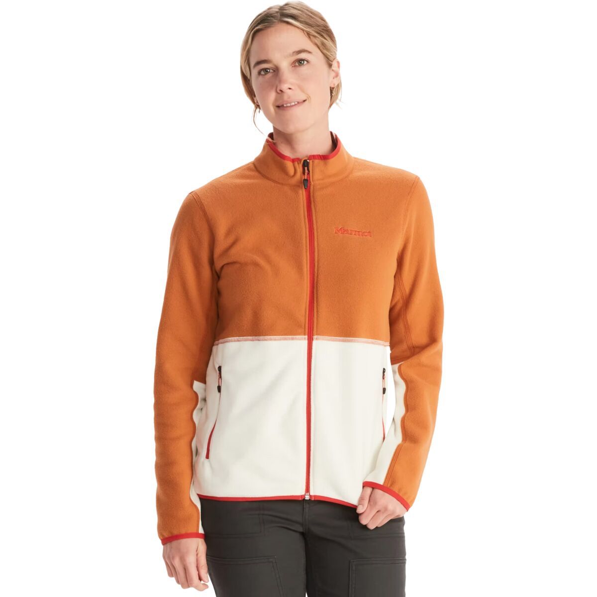 Marmot Women's Rocklin Full Zip Fleece Jacket in Clover / Rosin Green - Size: XS