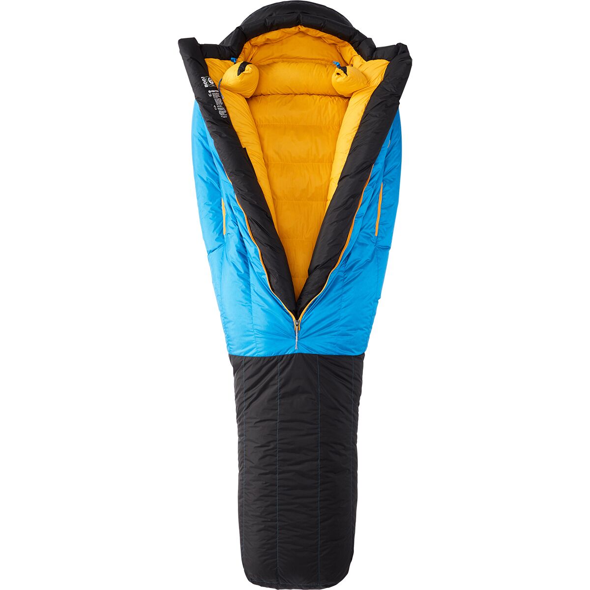 Marmot CWM Sleeping Bag: -40F Down in Clear Blue / Black - Size: Regular/Chest Zip