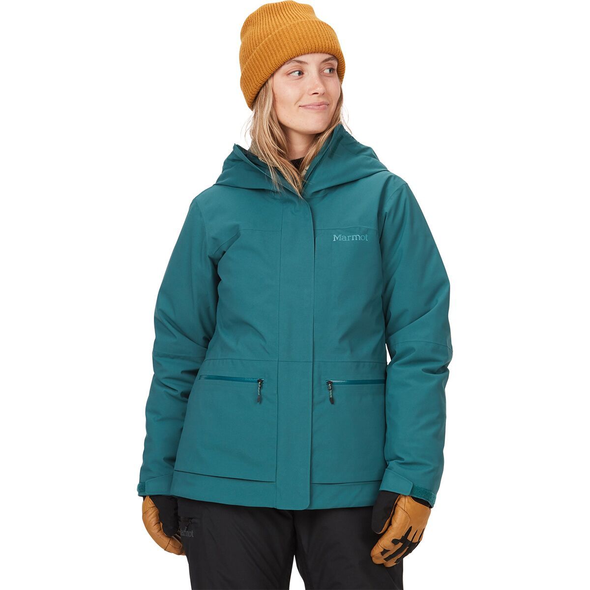 Marmot Women's Refuge Insulated Jacket in Chocolate / Blue Agave - Size: Large