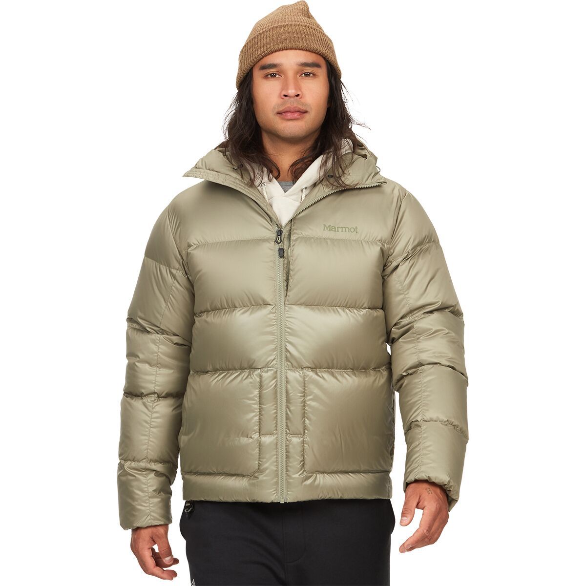 Marmot Men's Guides Down Hooded Jacket in Storm - Size: XXL