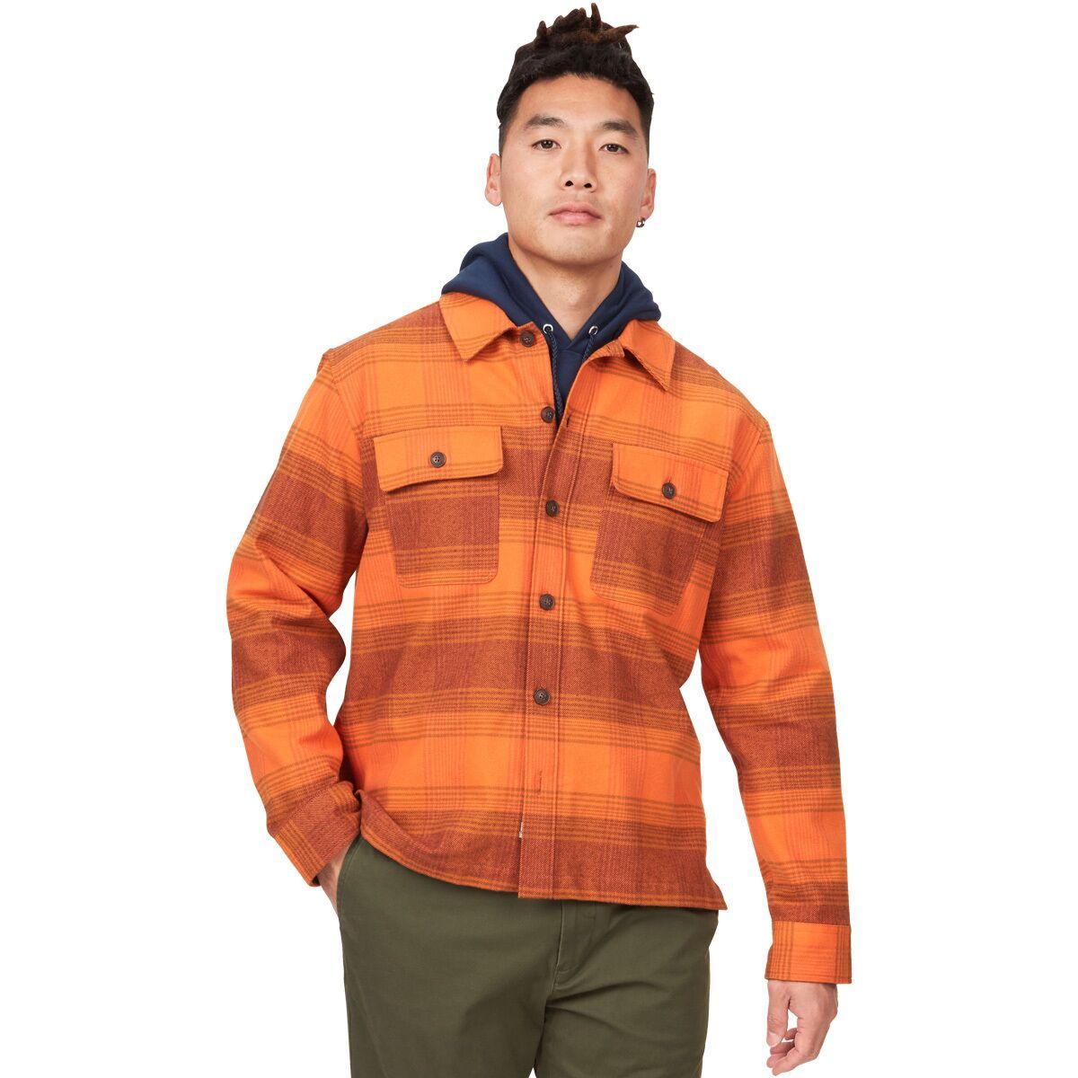 Marmot Men's Incline Heavyweight Flannel Shirt in Vetiver - Size: XXL