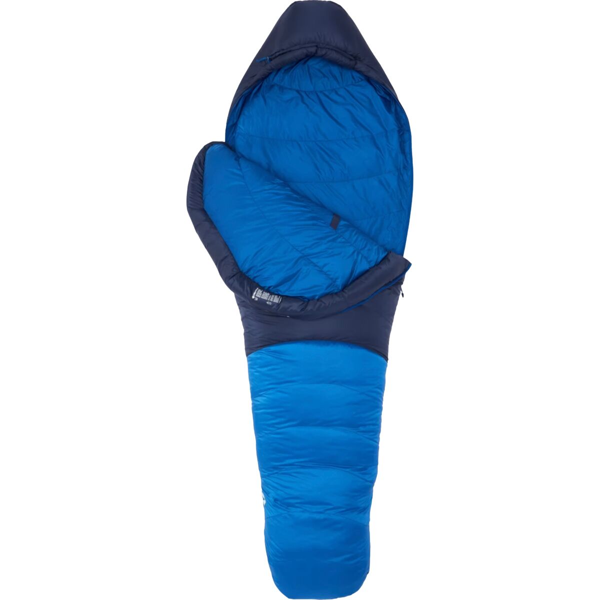 Marmot Helium Sleeping Bag: 15F Down in Arctic Navy / Dark Azure - Size: Short/Left Zip