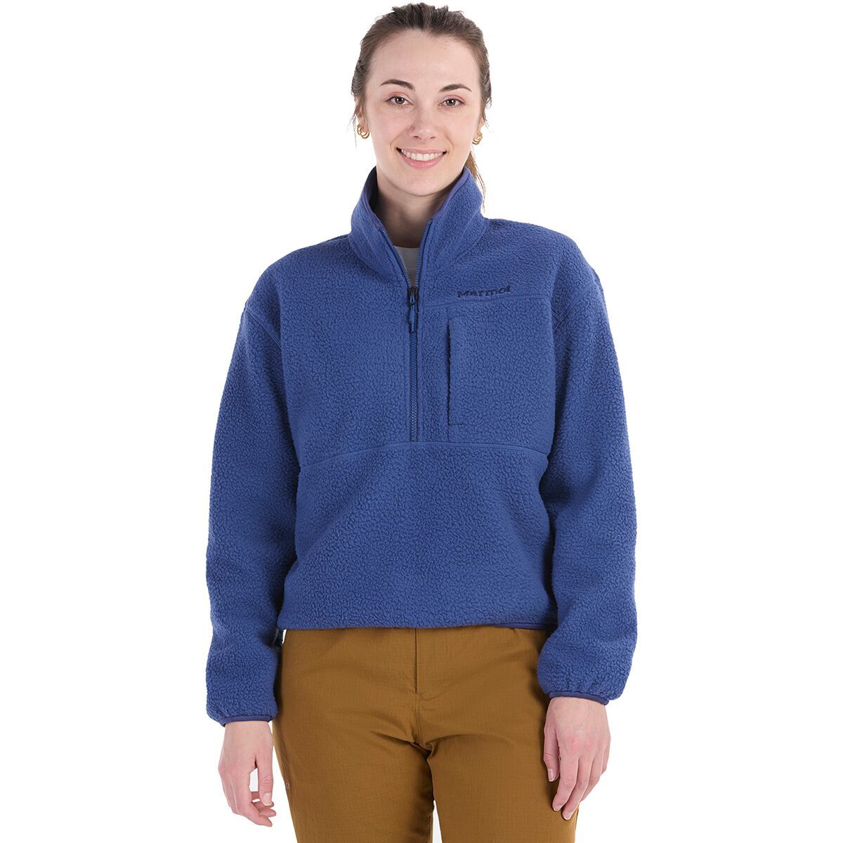 Marmot Women's Aros Fleece 1/2-Zip Jacket in Twilight Blue - Size: XL