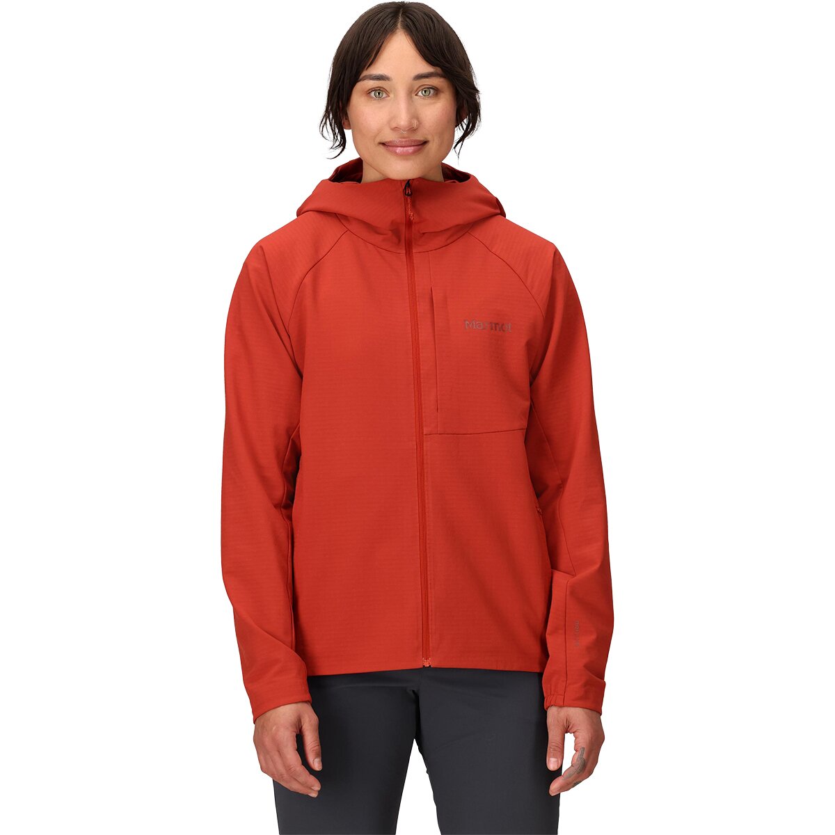 Marmot Women's Pinnacle DriClime Hoodie in Sumac - Size: Small