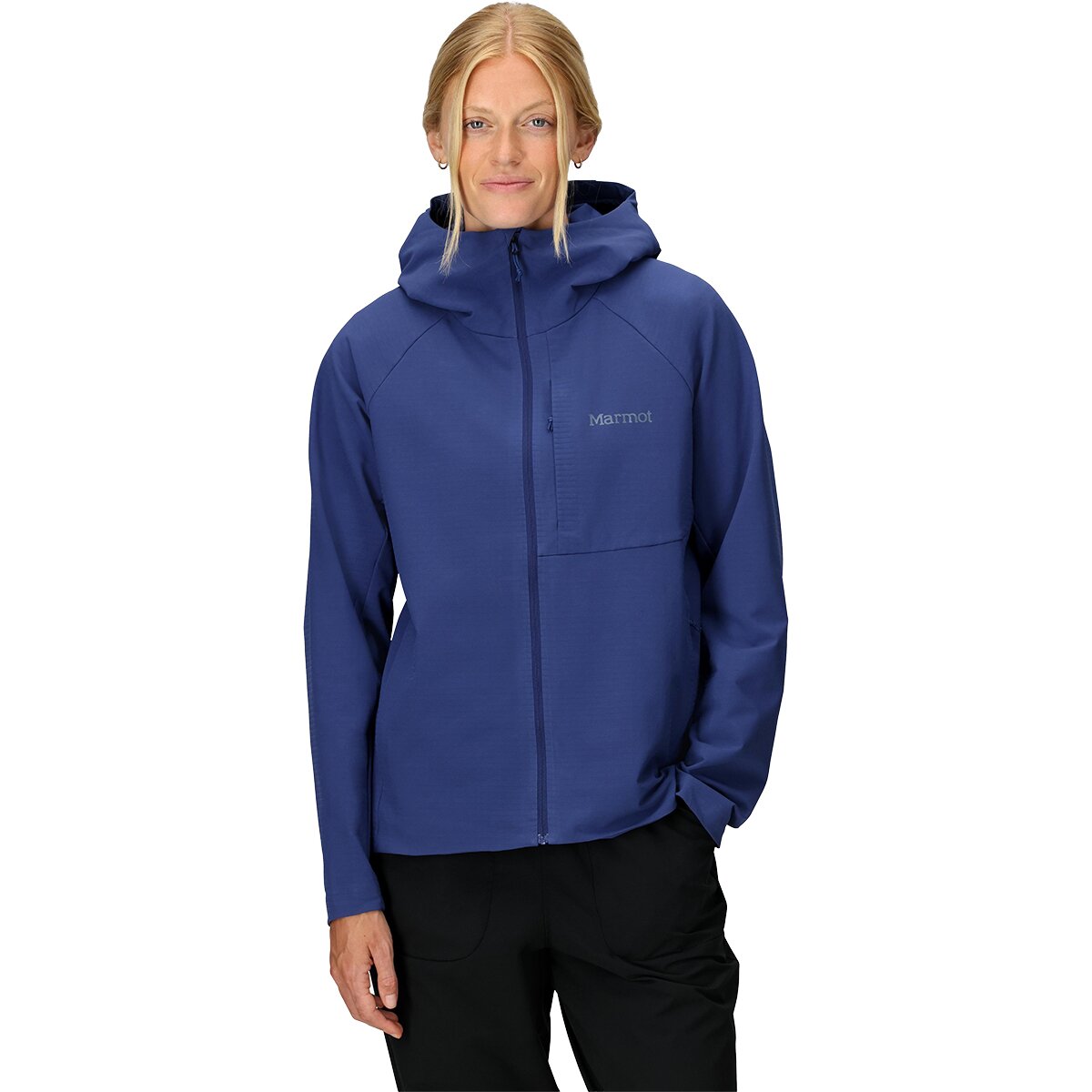 Marmot Women's Pinnacle DriClime Hoodie in Twilight Blue - Size: XS