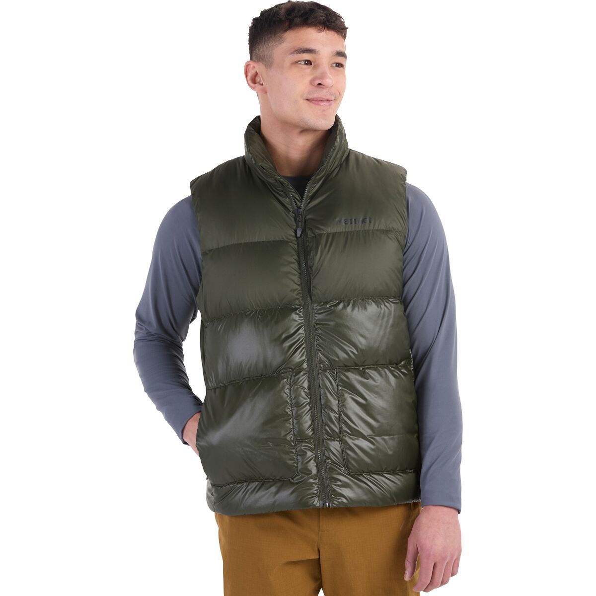 Marmot Men's Guides Down Vest in Rosin Green - Size: Medium