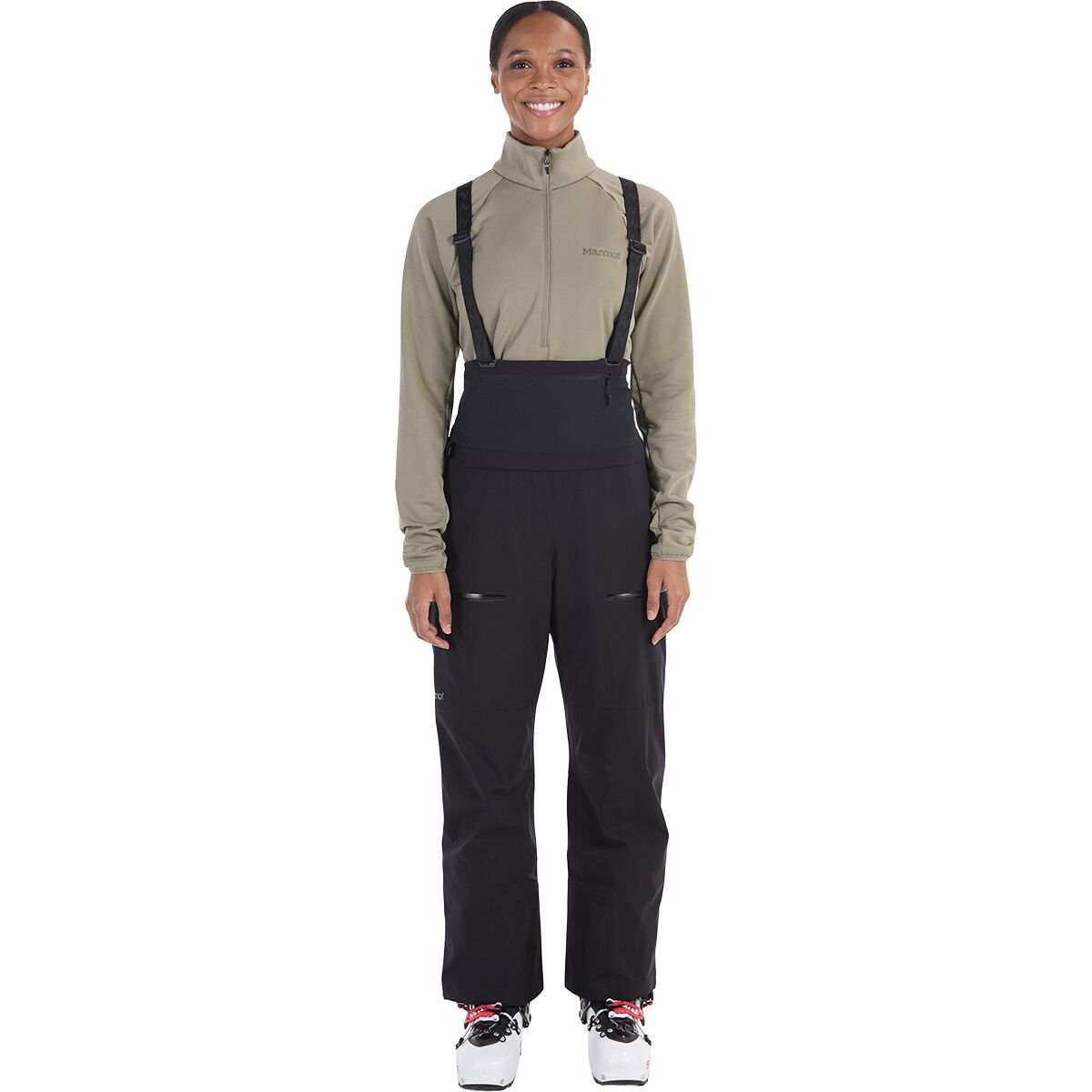 Marmot Marmot Women's Solitude UL Bio 1/4 Bib Pant in Black - Size: Medium - $259.97 at Steep and Cheap