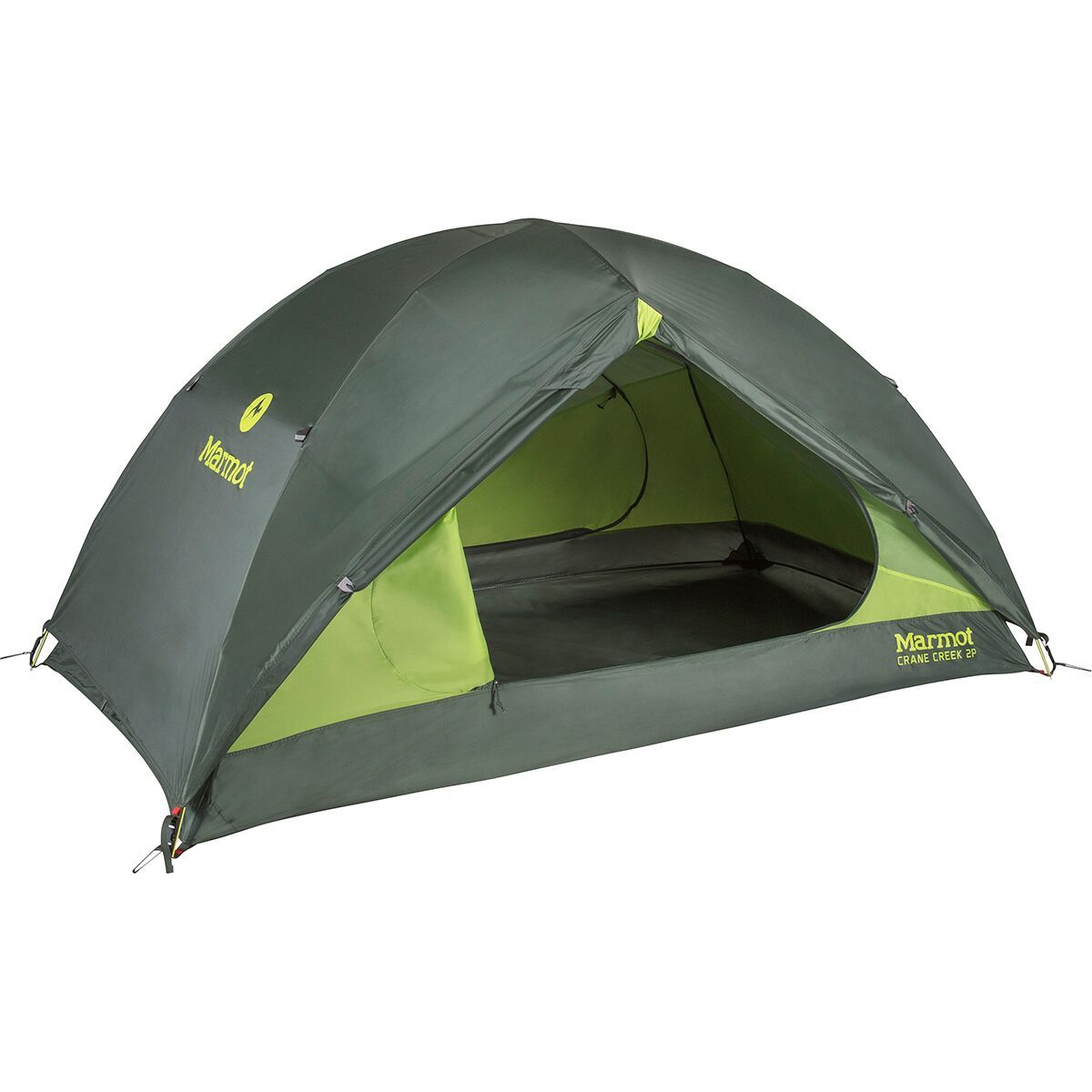 Marmot Crane Creek 2P Tent in Macaw Green / Crocodile