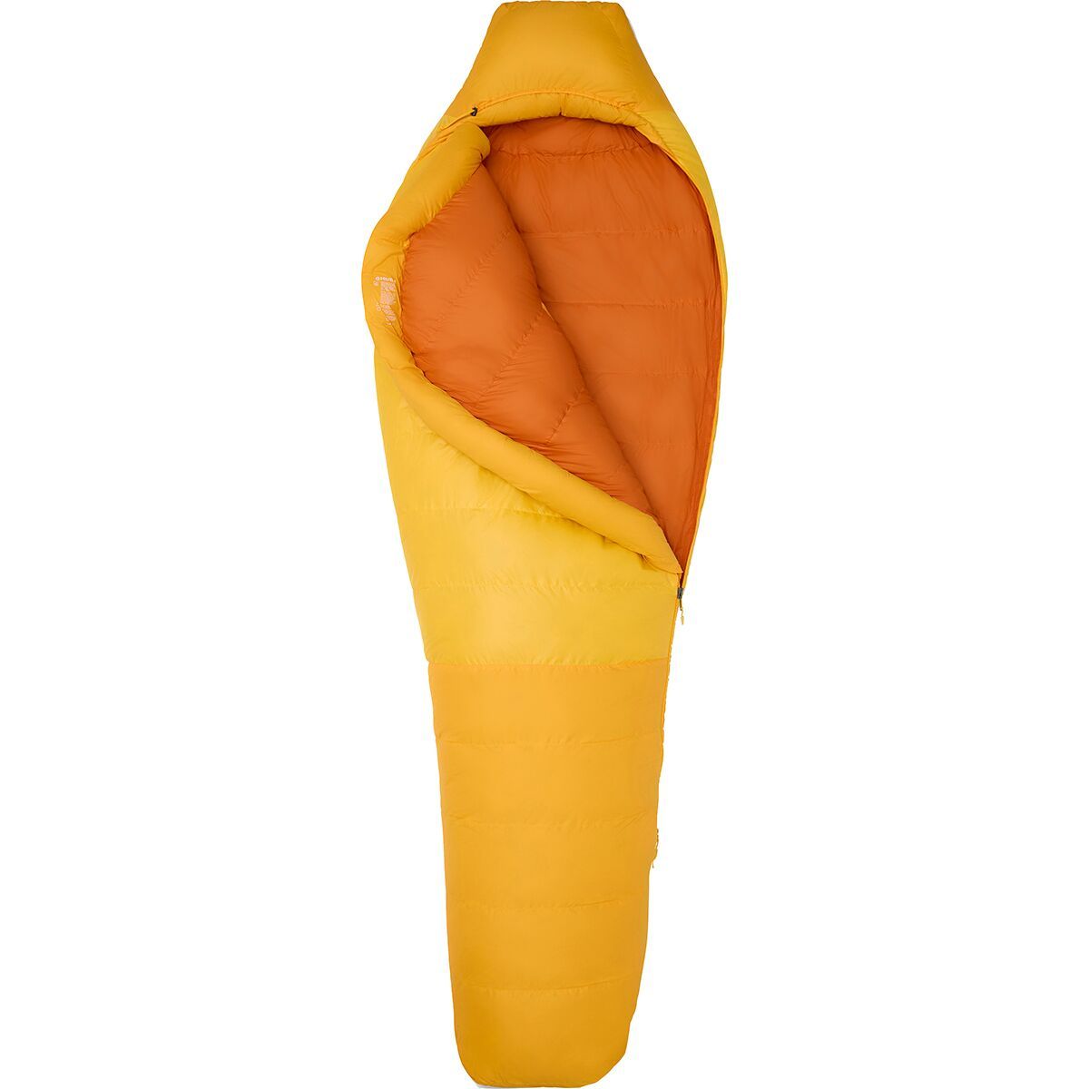 Marmot Mad River 0 Sleeping Bag: 0 Degree Down in Golden Sun / Tangelo - Size: Short/Left Zip