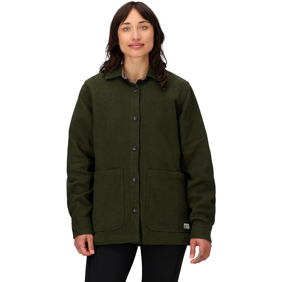 Marmot Marmot Women's Pinecrest Heavyweight Flannel Overshirt in Rosin Green - Size: Small - $71.47 at Steep and Cheap