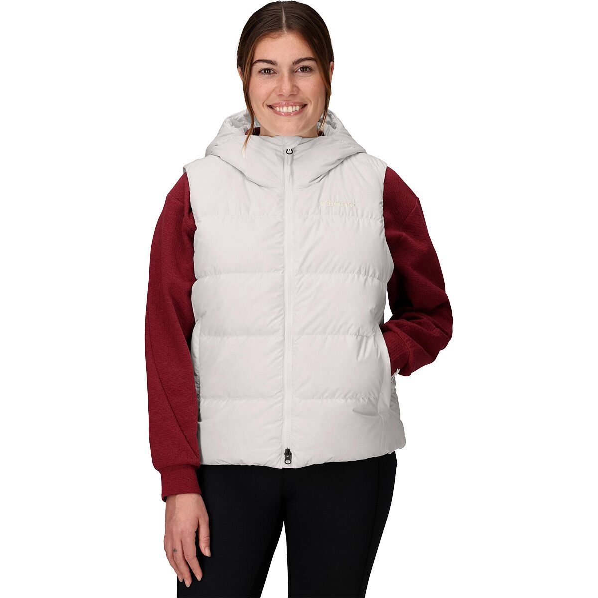 Marmot Women's Strollbridge Hooded Vest in Pearl - Size: Small