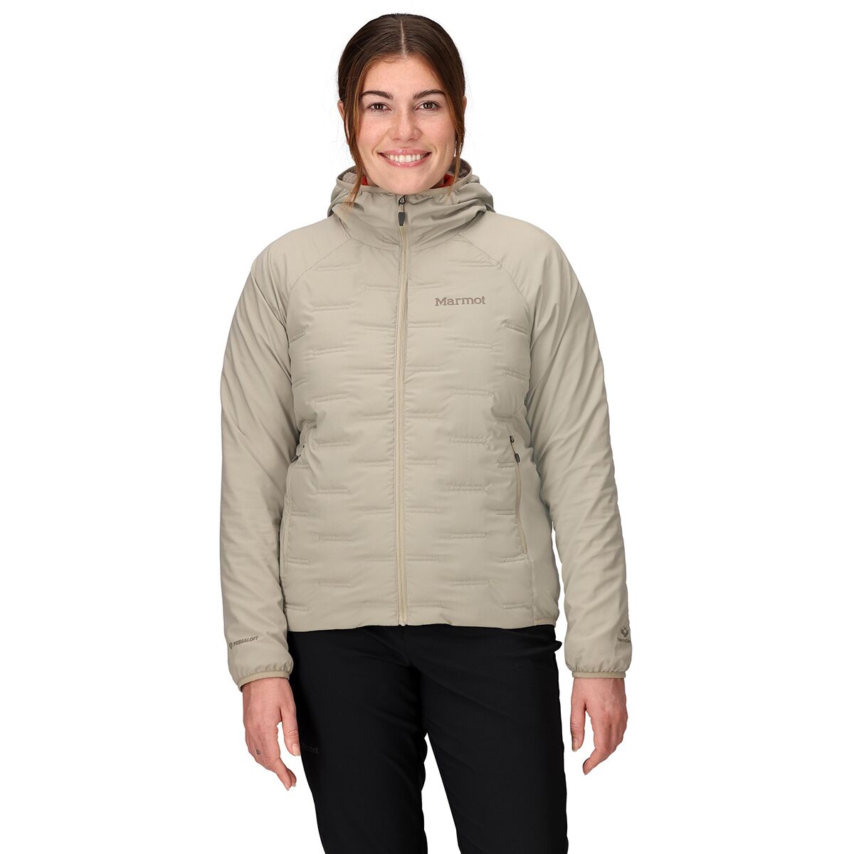 Marmot Women's WarmCube Active Aerothermal Hooded Jacket in Shale Grey - Size: Large