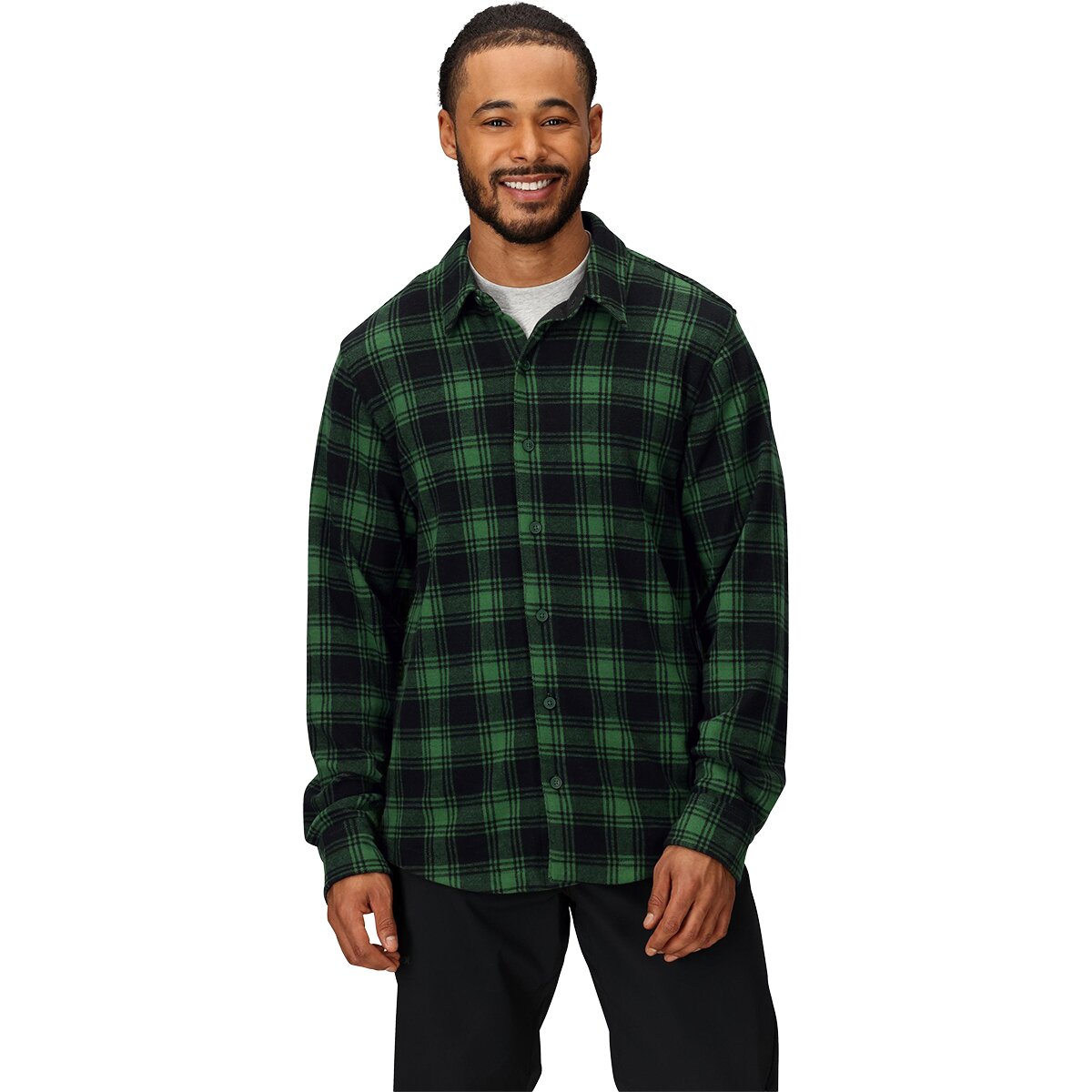 Marmot Marmot Men's Alpine Haven Knit Flannel Shirt in Juniper Green - Size: Medium - $71.47 at Steep and Cheap