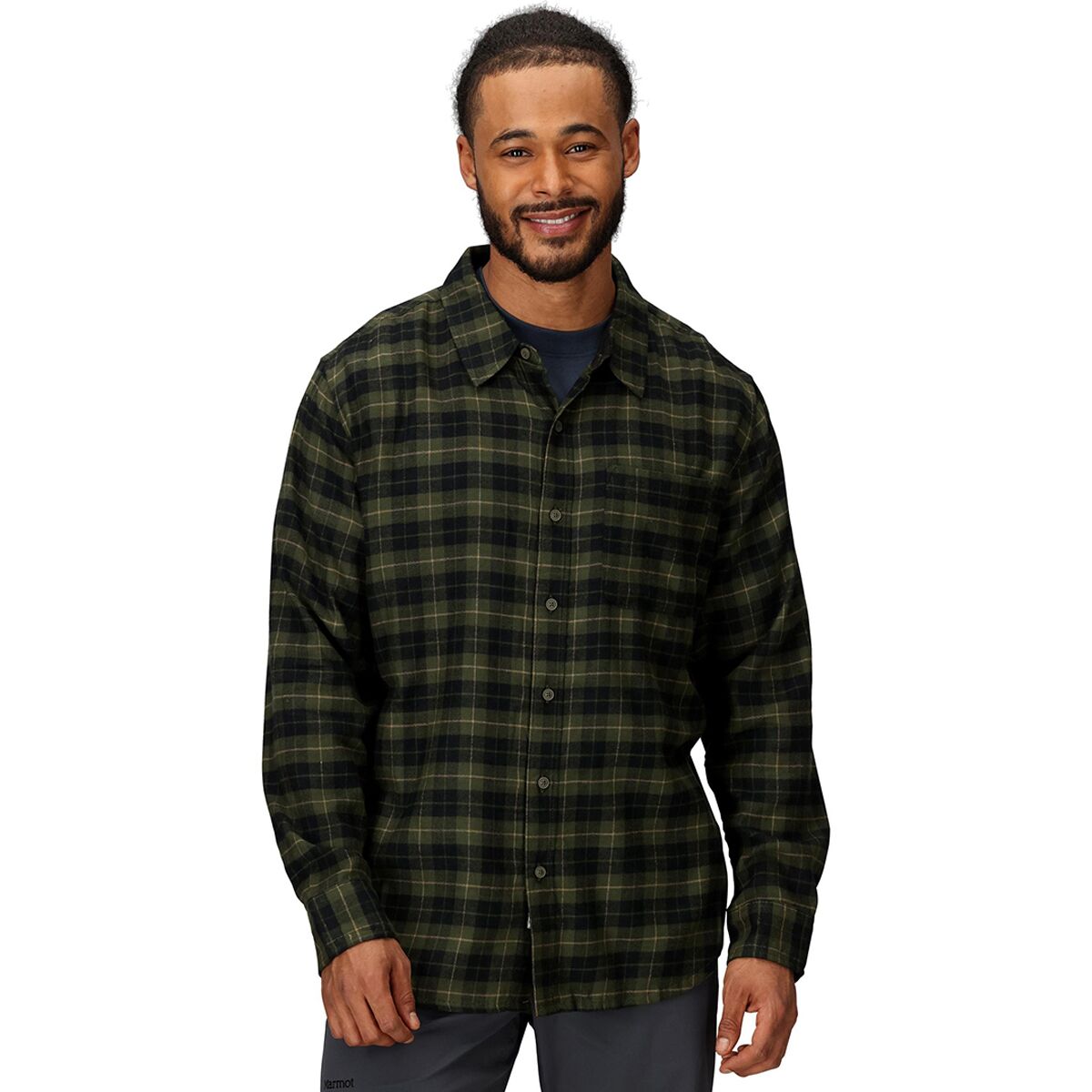 Marmot Marmot Men's Lightweight Long-Sleeve Flannel Shirt in Nori - Size: Large - $50.97 at Steep and Cheap